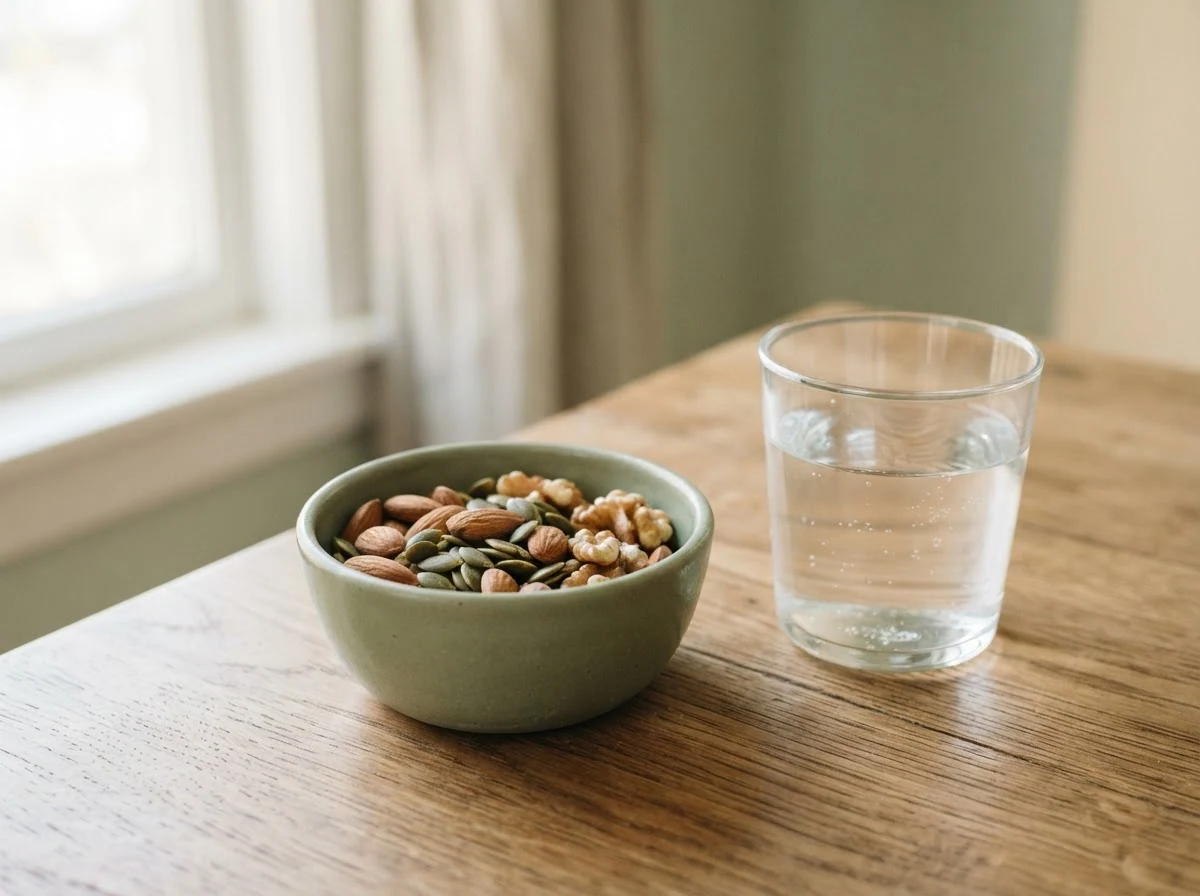 Ett glas vatten på morgonen